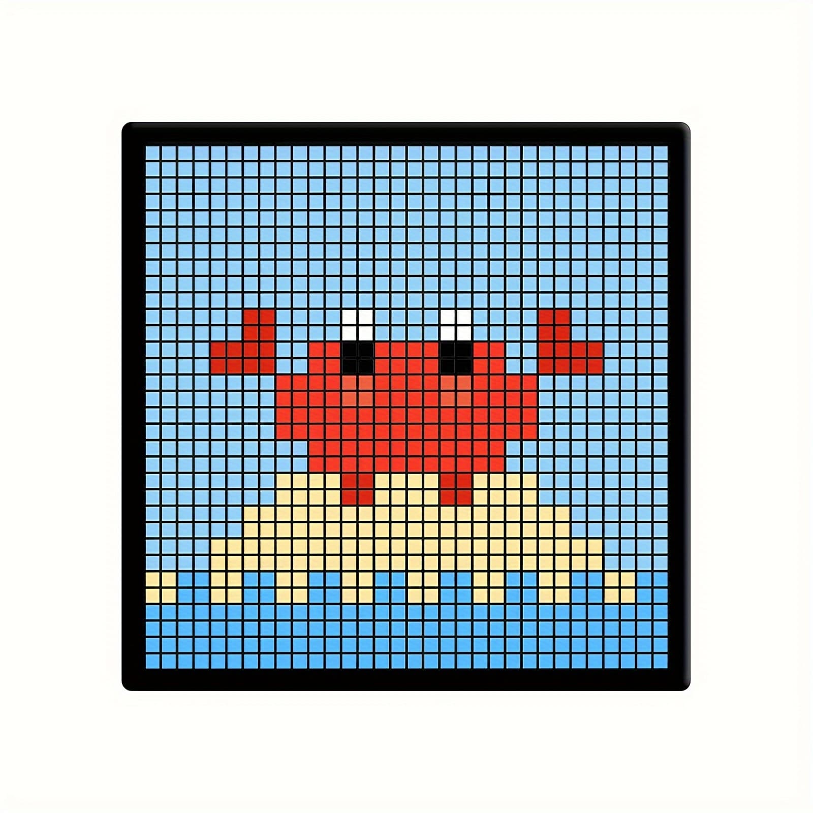 TEMU Led Pixel Display, Programmable Pixel Art Display, With App Control, Creative Animation, Interesting Text Clock, Game Additions For Desktop/wall Room Decoration