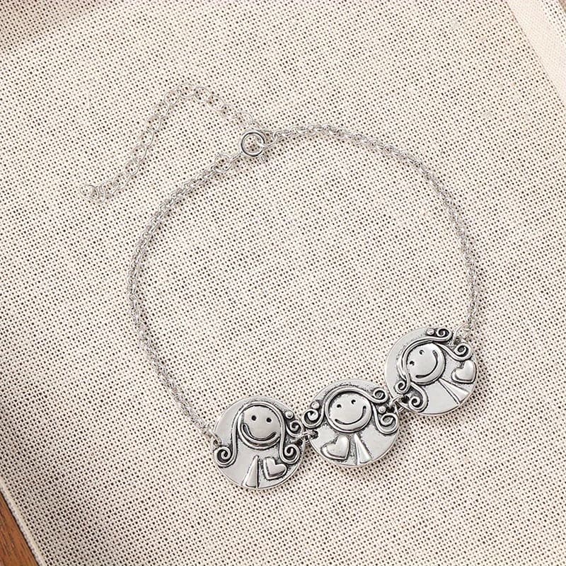TEMU Vintage Women Swinging Bracelet, Commemorative Bracelet For Mom, Couple Bracelet, Date Bracelet