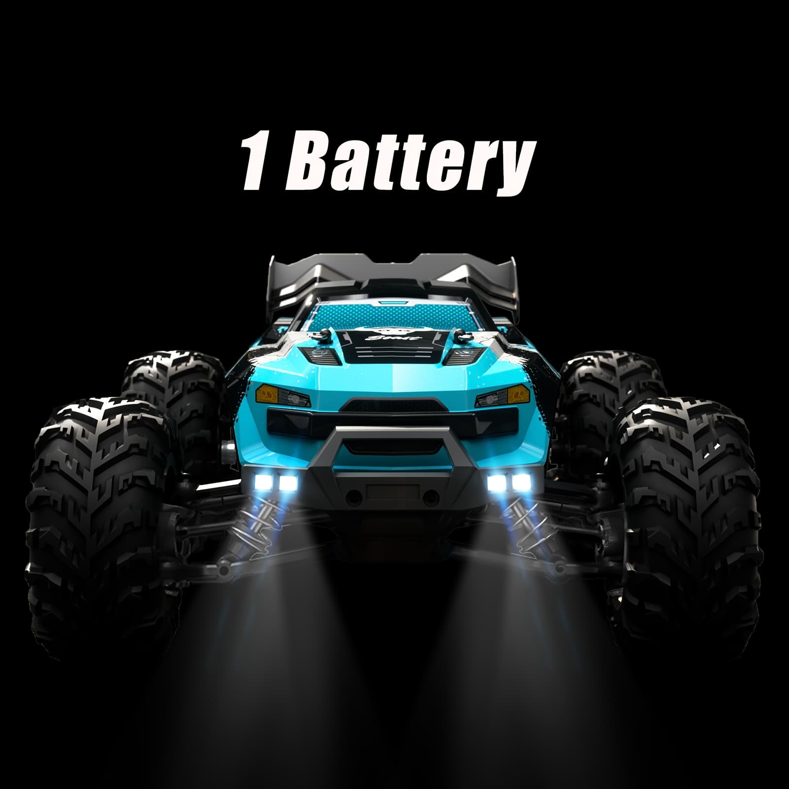 TEMU Zhuoyou All Terrain 1:16 4wd Off Road Rc Car, 70km/h Racing Drifting Vehicle -up Wheel, Rc390 High Speed Motor, 2.4ghz Remote Control, Supports Multiple Cars , Led Light Mode