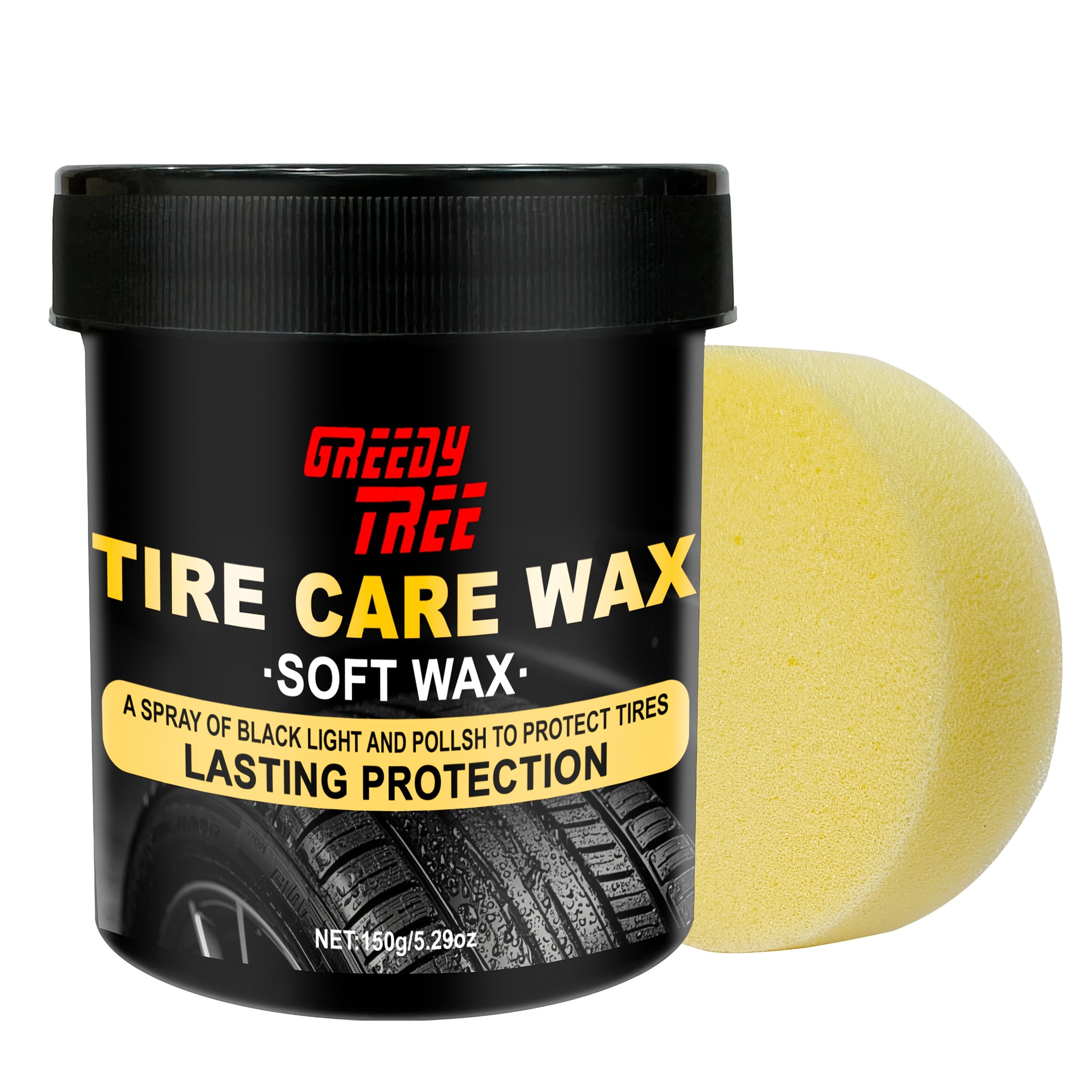 TEMU Tire And Dressing High Gloss Black Tire Polish With Uv Protection, Long-lasting Tire Coating For Cars Restores And Protects Tires -acting Shine