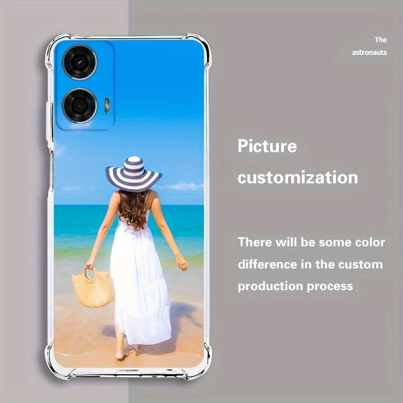 TEMU Phone Case - Custom Diy Phone Case For Moto G Play Power G85 2024 G 5g, Featuring Personalized Images, Four-corner Drop Protection, And A Smooth Feel For