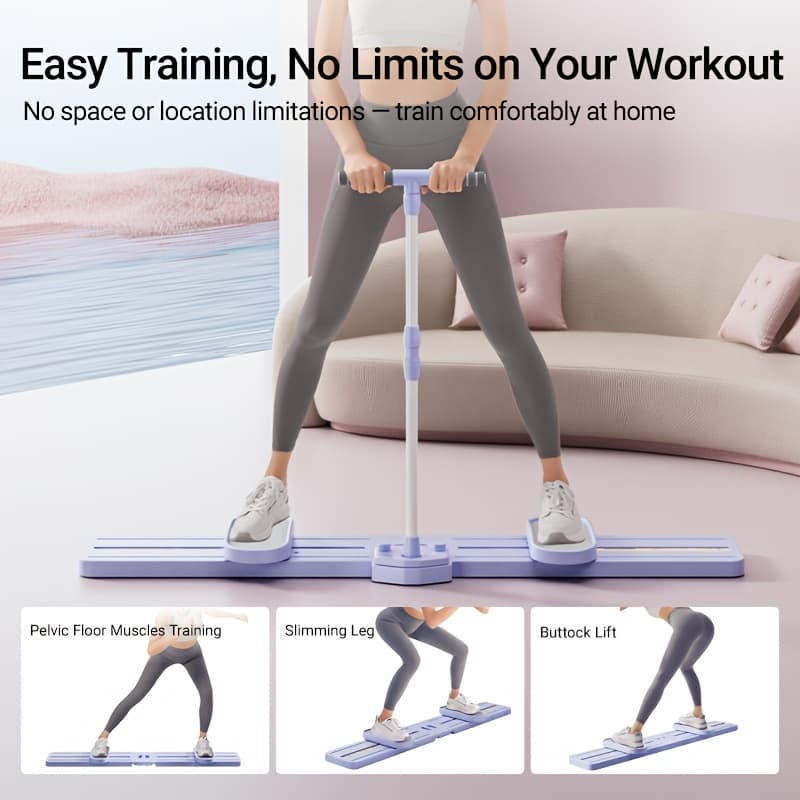 TEMU Multi-functional Pilates Ski Board Machine, Glute And Pelvic Floor Trainer, , Compact And Portable, Suitable For Home, Gym And Office Fitness, Without Battery