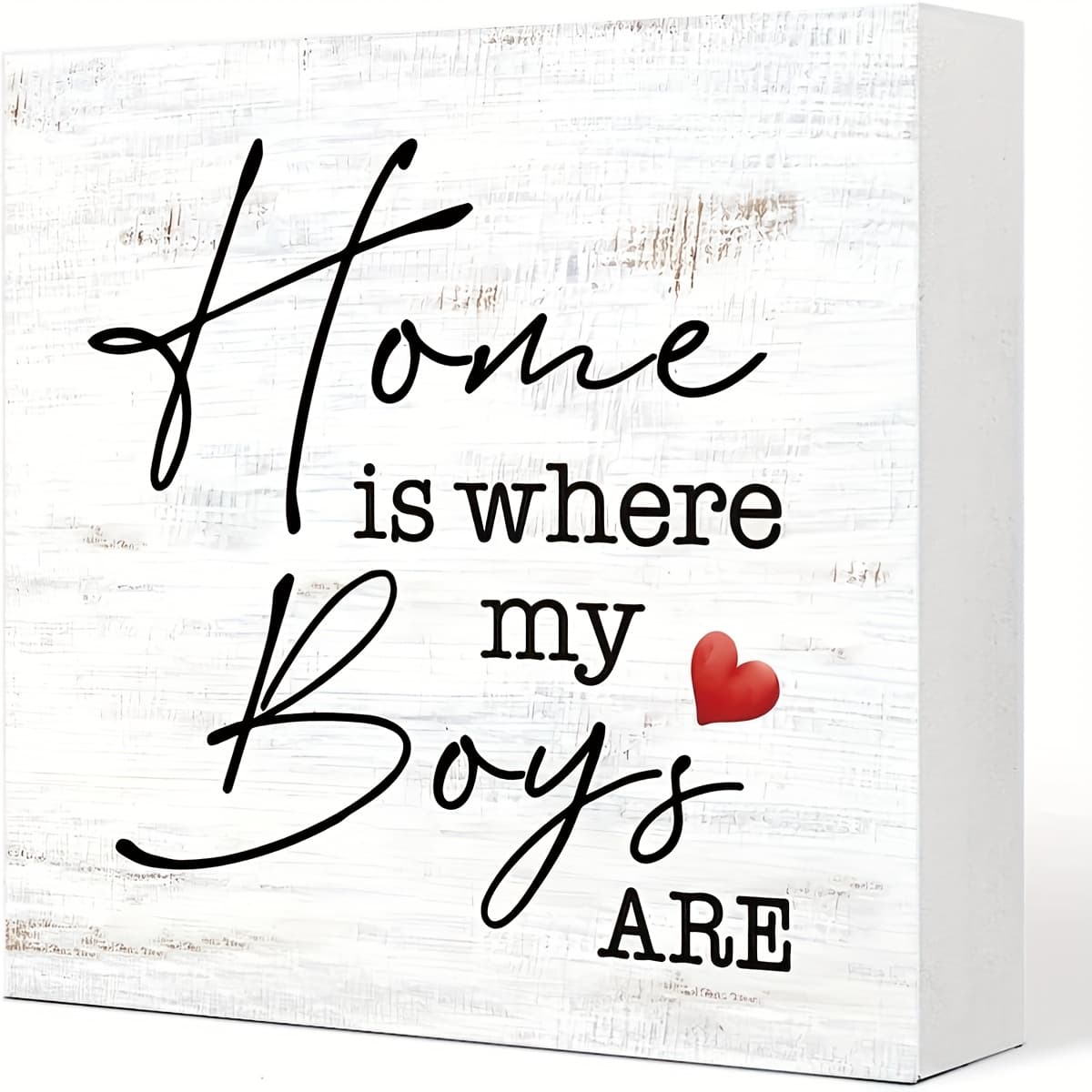 TEMU 1pc " Where My Son Is" Sign, Gift, Boy Mom Gift, Funny Gift Ideas For Mom, Suitable For Room, Bedroom, Desktop, Desk, Shelf, Rustic Pvc Decorative Plaque And Ornament