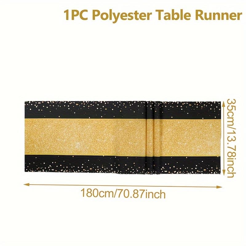 TEMU 1pc Black Golden Birthday Table Flag, 3 Different Colored Table Flags, Birthday Party Indoor And Outdoor Desktop Decoration, Newborn Party Desktop Dessert Decoration Supplies, Atmosphere