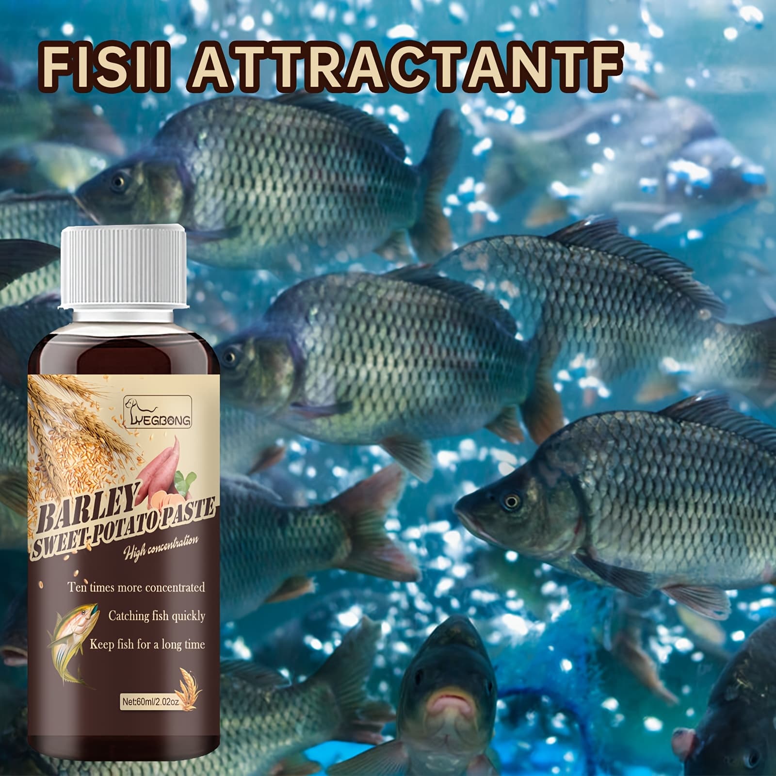 TEMU Red Worm Liquid Sweet Potato Lure Contains Red Worm Extract, Fish Oil And Shrimp Powder, Which Can An Aroma To Fish's And Them To To The Bait To Increase .