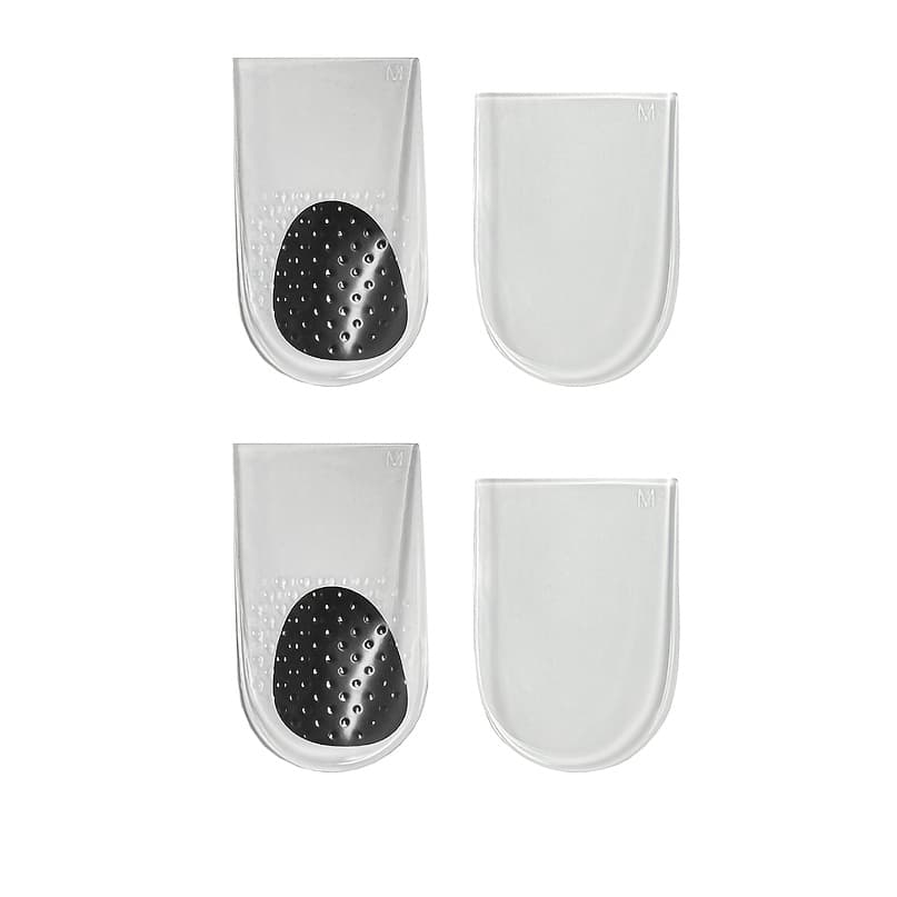 TEMU 4-pc/2 Layers Wedge Heel Cushions For Footwear, Adjustable & Lateral Foot Inserts, Reusable & Washable Height Boost Insoles For Men And Women