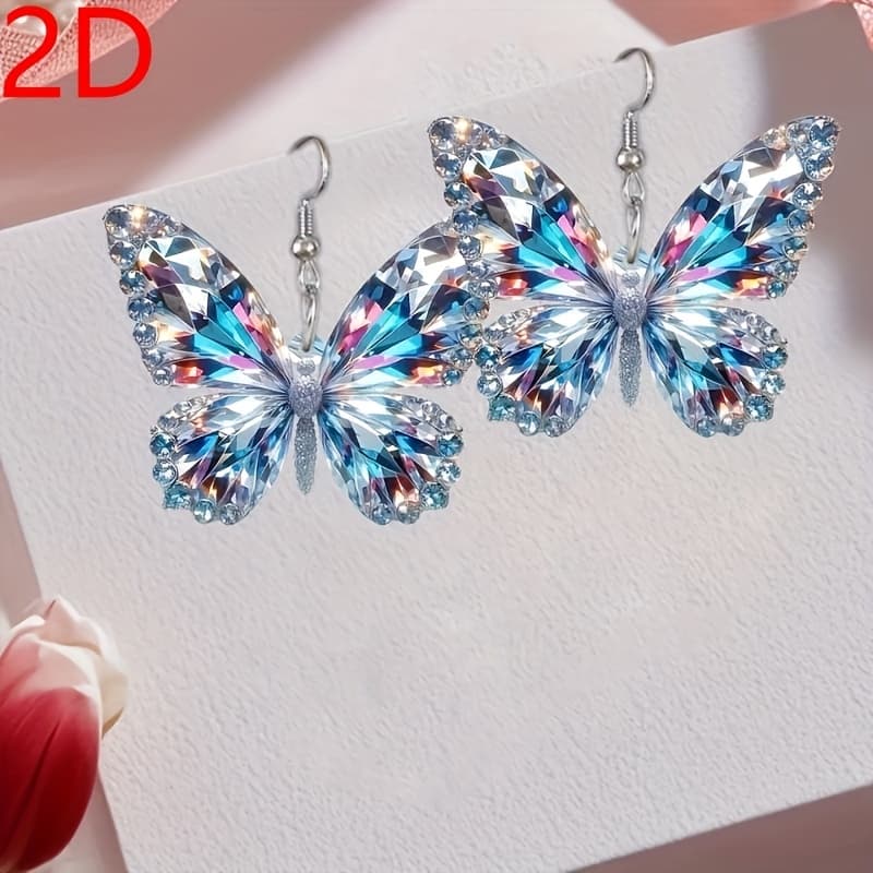TEMU 2d Flat - 2d Valentine's Day Pendant - Exquisite, Elegant, Lightweight Acrylic | Perfect Gift For Women, Daily Wear, Party, Holiday
