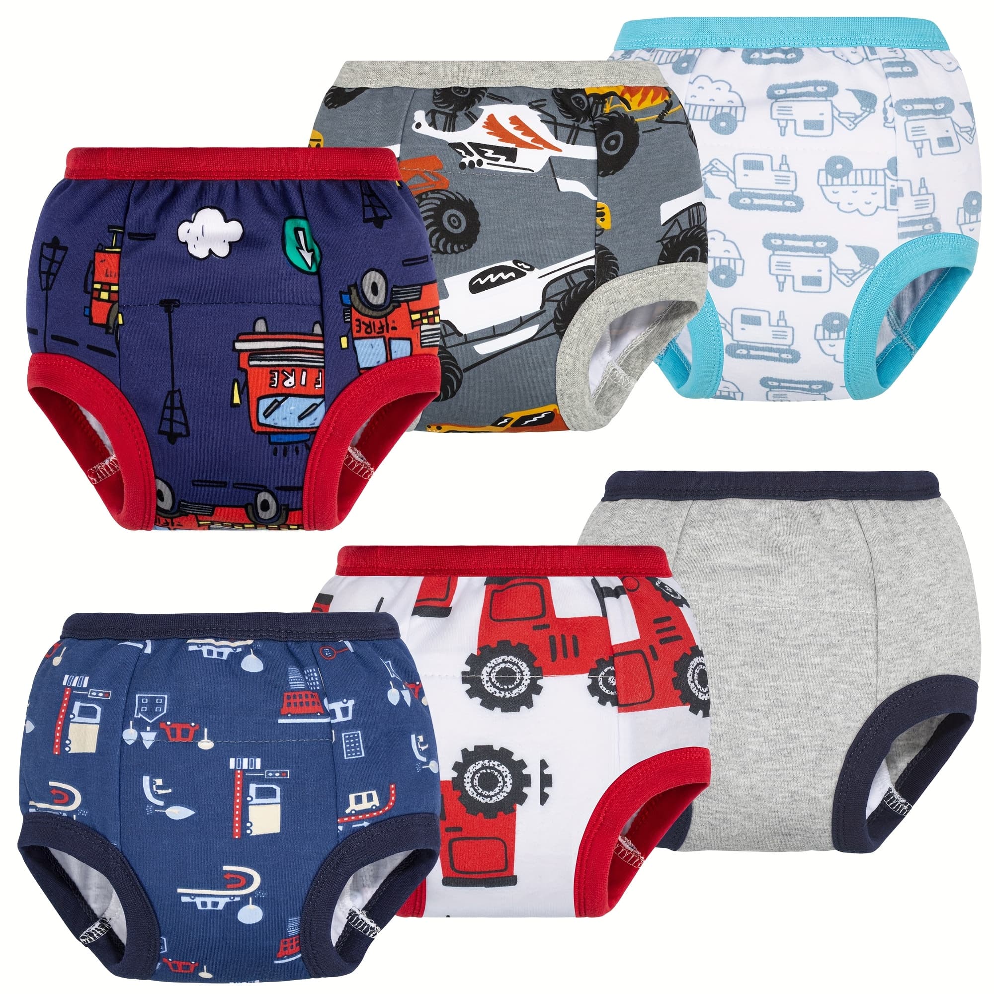 TEMU Set Of 6 Potty Training Pants For Boys, Made From 100%, Soft And Absorbent, Suitable 12 Months To 5 Years