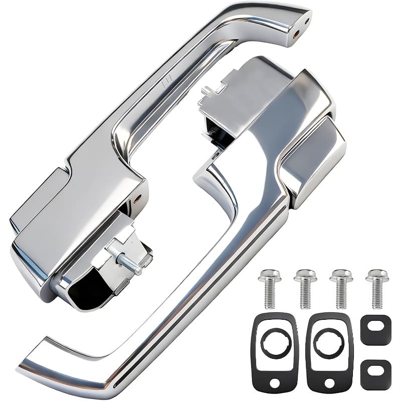 TEMU Metal Outside Door Handles(pair), Compatible With 1967-1972 Chevy C/k 30, For C/k 15 25 35 1500 2500 3500 Pickup Blazer, Chrome Exterior Front Side, Replace# 3927895 3927899