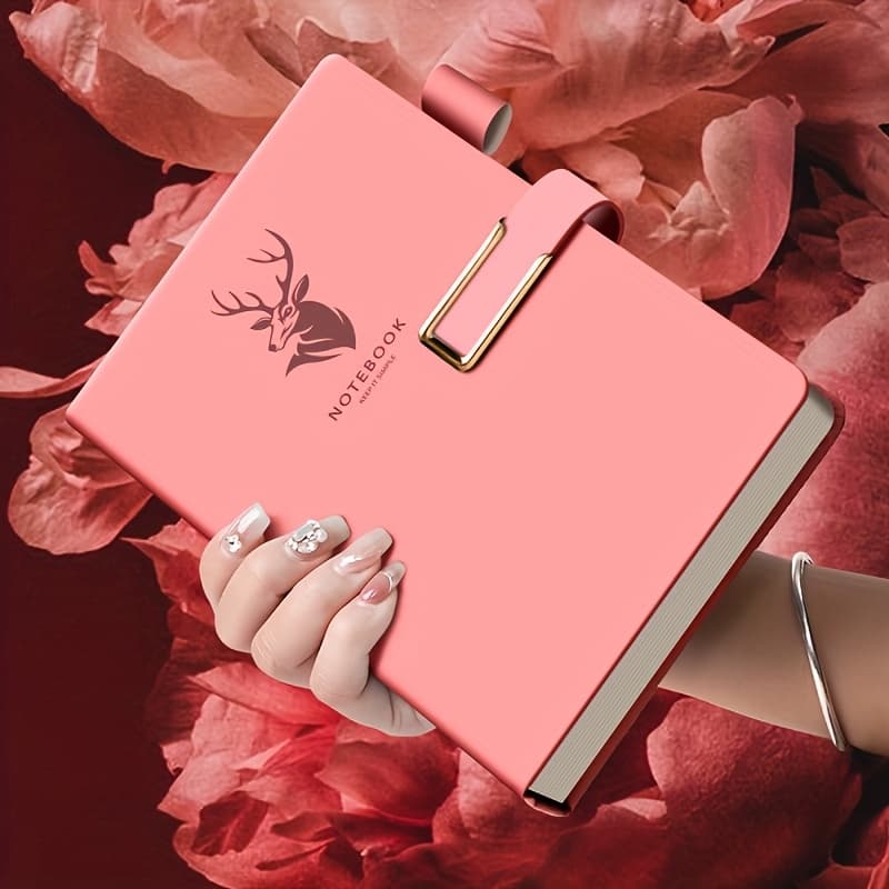 TEMU A5 Hardcover Notebook -durable For College & Office, Perfect For Meeting Notes & Journaling (100gsm Thick Paper)
