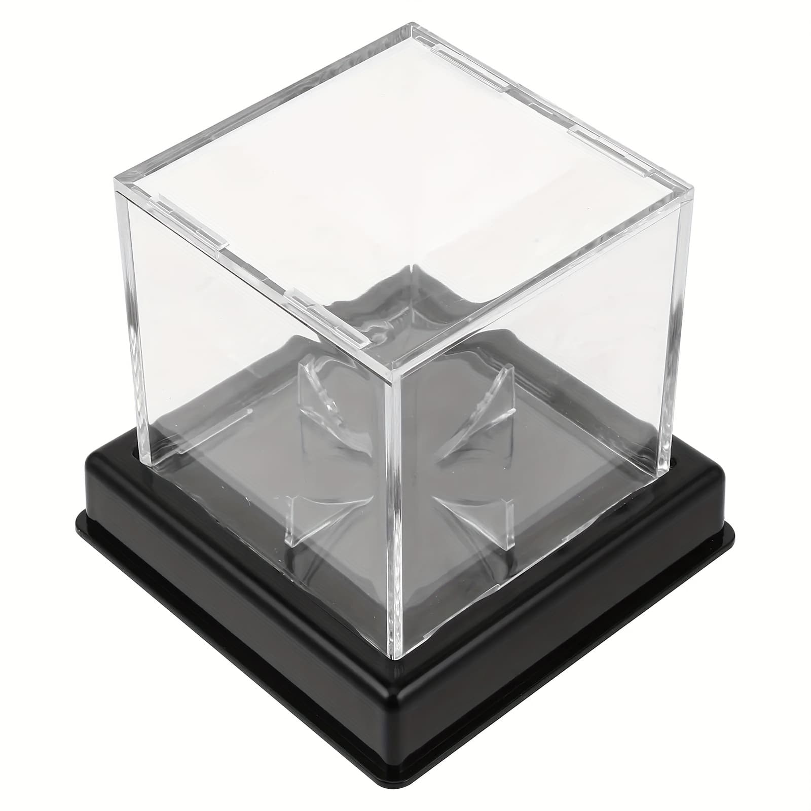 TEMU Transparent Storage Box Baseball Display Cases Acrylic Holder Softball Accessories Household Decorative Clear For Balls Softball Cube Balls Accessories Clear Durable
