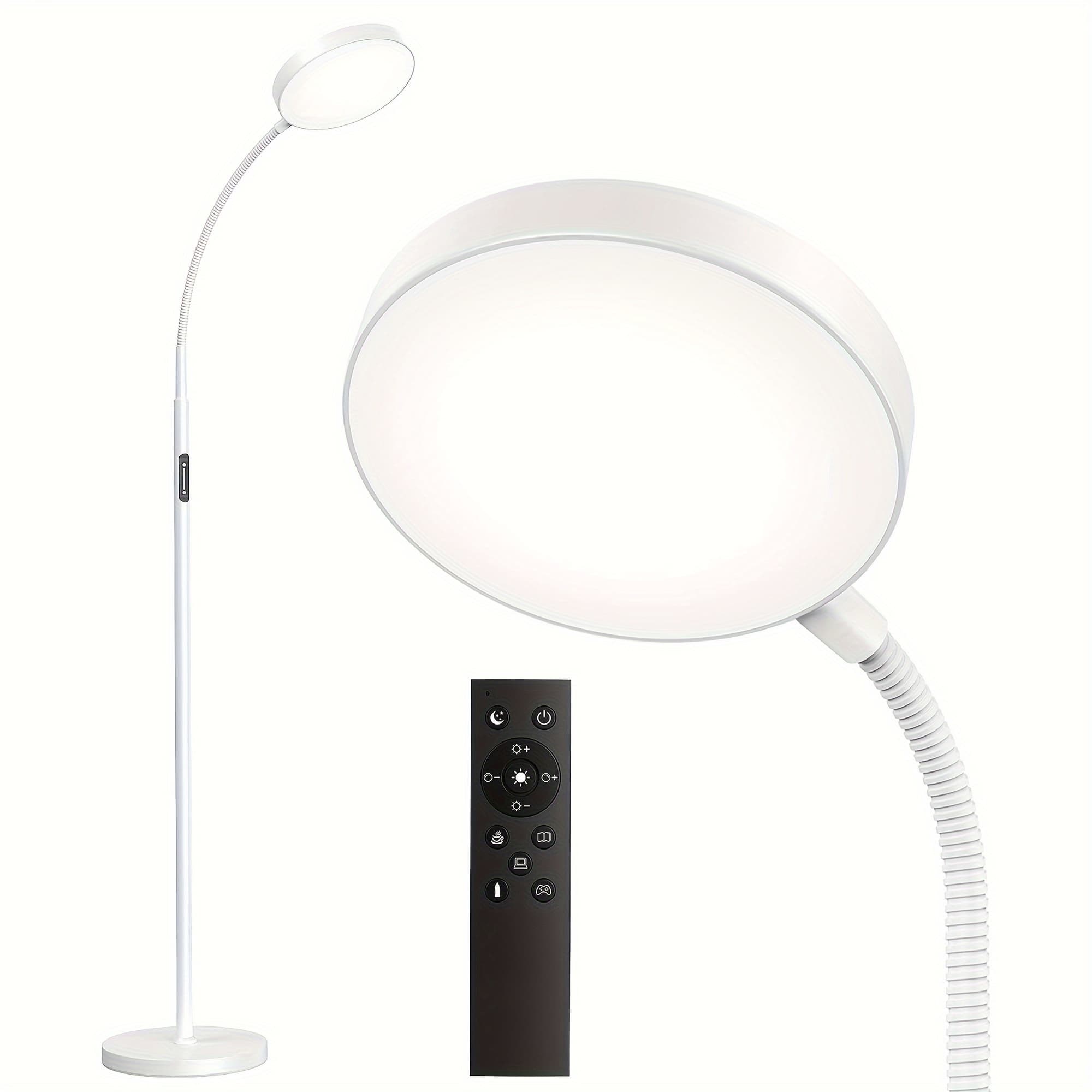 TEMU Led Floor Lamp With Remote And Touch Control, 1-hour Timed Reading Desk Lamp, 4 Color Temperatures, With Dimming Floor Lamp, Suitable For Living Room, Bedroom