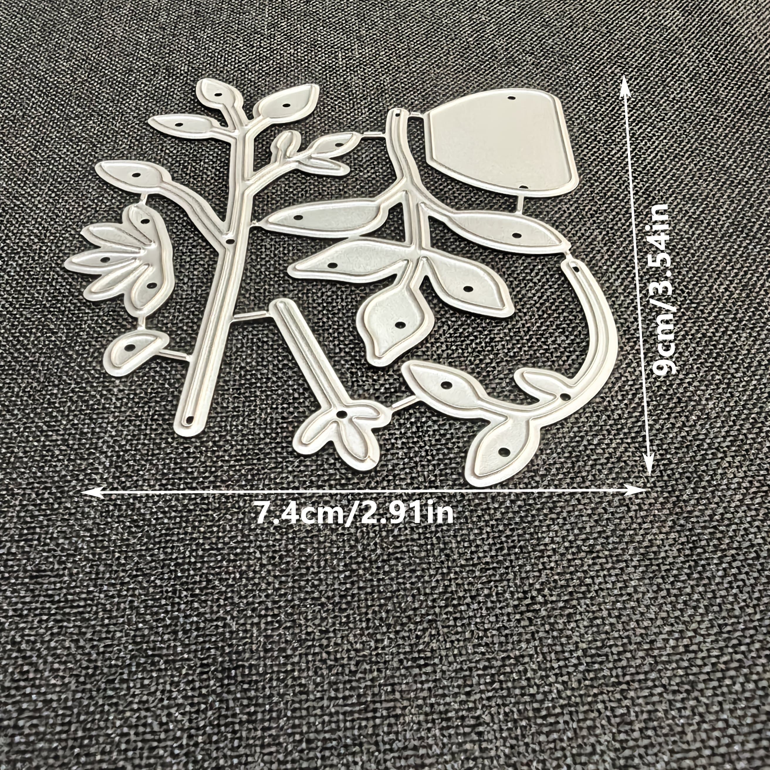 TEMU 1pc Metal Cutting Die For Flowers, Perfect For Embellishments, Embossing, And Greeting Cards. Ideal For Album Card Crafting And Handmade Card Supplies