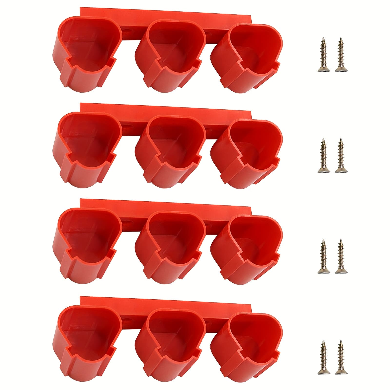 TEMU -mounted Brackets For 12v Battery Storage, With 8 Nails, Suitable For Storage And Organization In