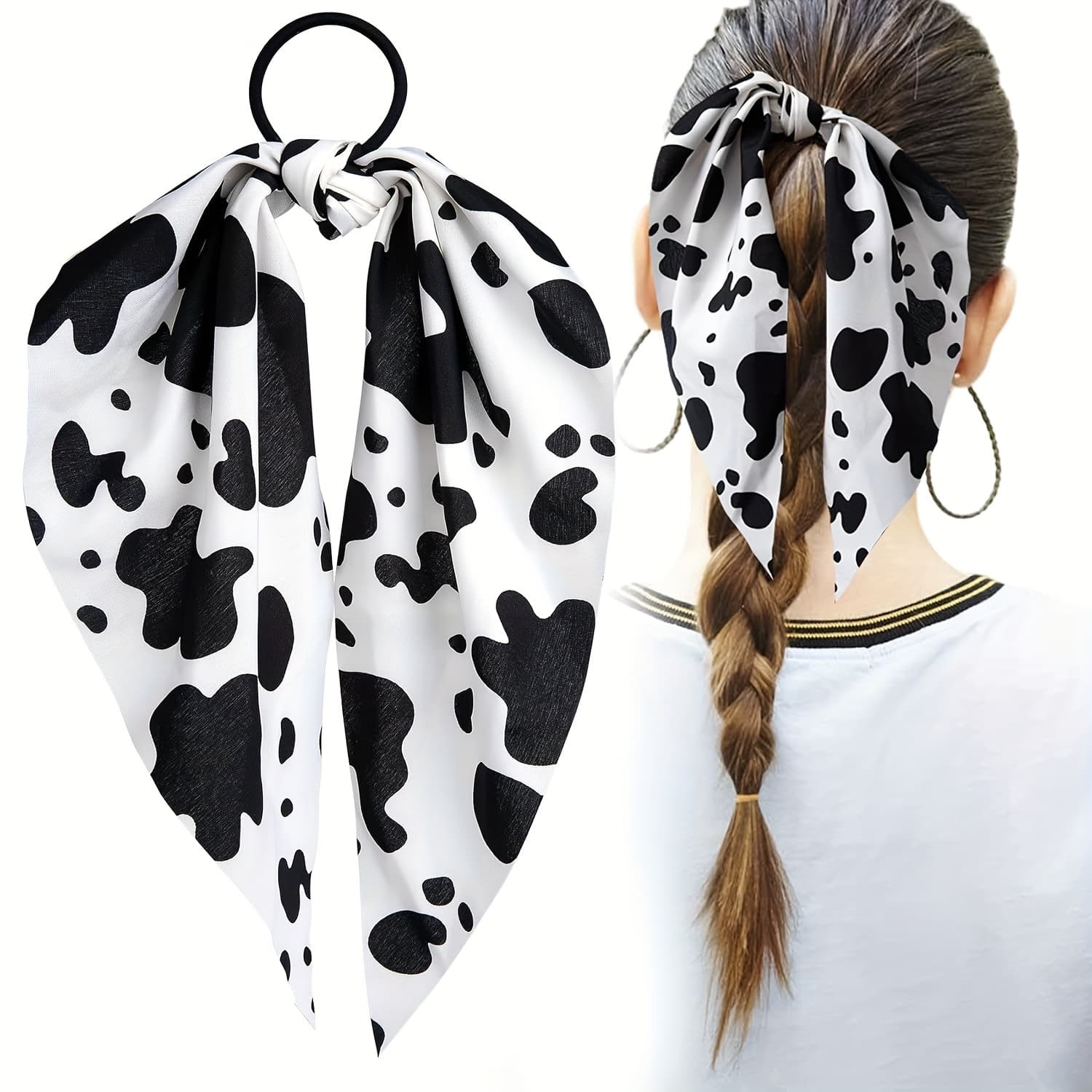 TEMU Fresh And Sweet Leopard Print Large Hair Tie For ' Additions