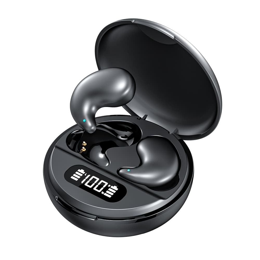 TEMU Mosyxe Wireless Earphones Wireless Sleep Earphones With High Definition Sound Led Display Touch Volume Control
