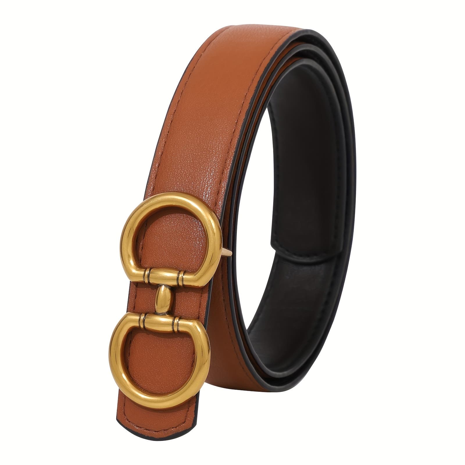 TEMU A Women's Vintage Horseshoe Reversible Belt