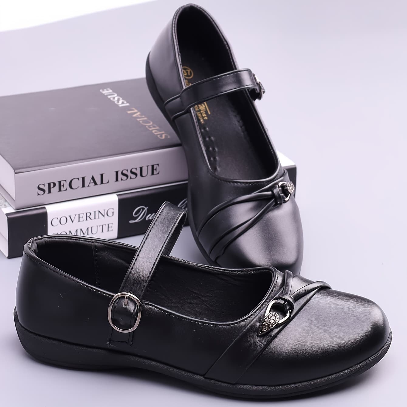 TEMU New 2026 Flat Shoes For Women, Perfect With Skirts, Mary Jane Loafers, Casual And Stylish With A Low-cut Design