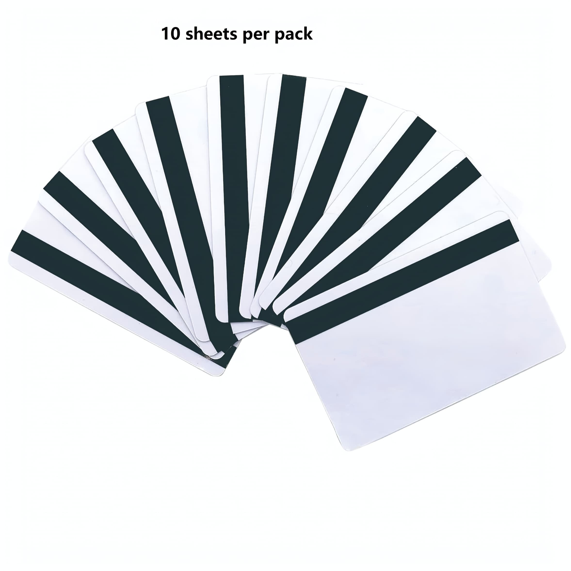 TEMU 2750/3000/4000 Oe Magnetic Credit Card Size Pvc Card Double Sided Printing White Blank 30 Mil Pvc Cards Office Supplies Membership Card