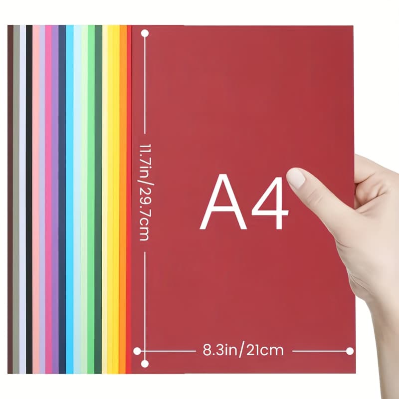 TEMU 100pcs/99pcs 8.5x11 Colored Cardstock, 230gsm/85lb Heavyweight Construction Paper, 100 Sheets Assorted Colors For Crafting, Scrapbooking, Origami, Card Making, School Supplies & Diy Crafts