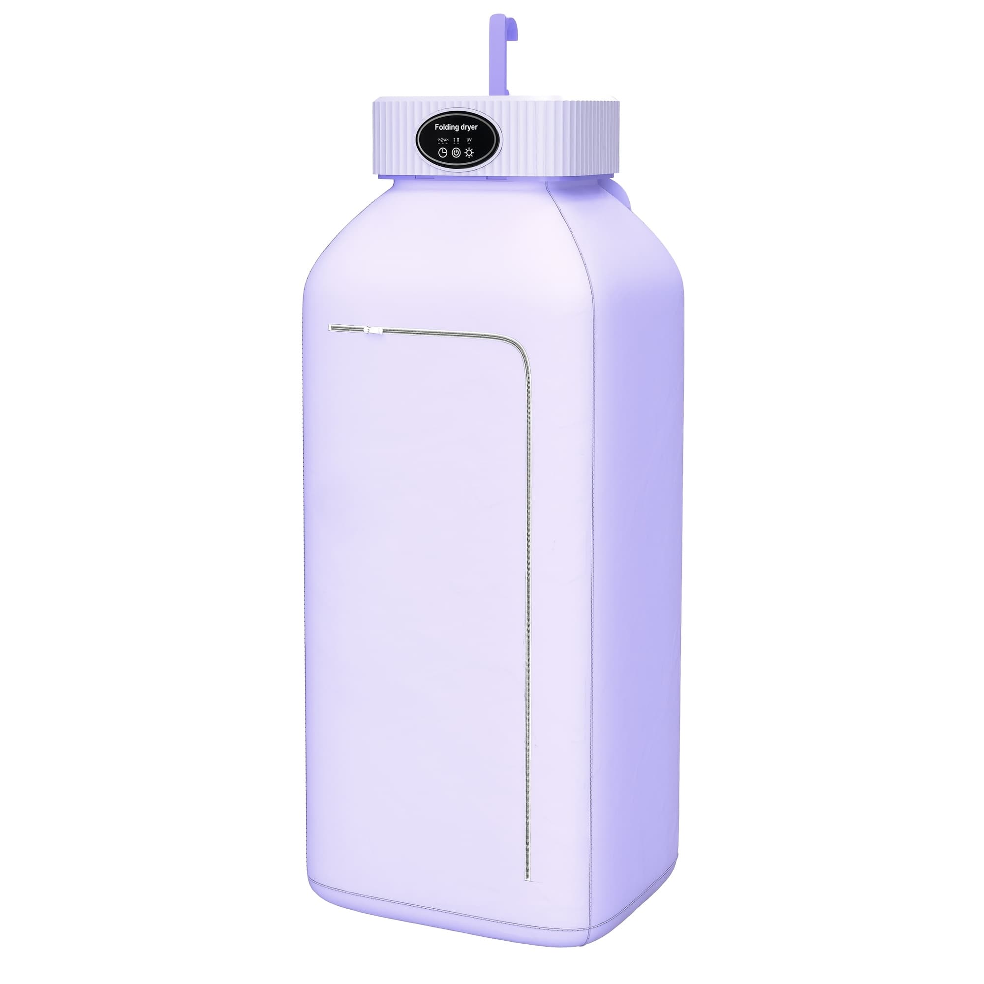 TEMU Portable Clothes Dryer With Built-in Led Uv - Compact, Quiet, Fast-drying Machine For Apartment, Travel, Rv - Small Foldable Dryer With Timer And Easy Setup