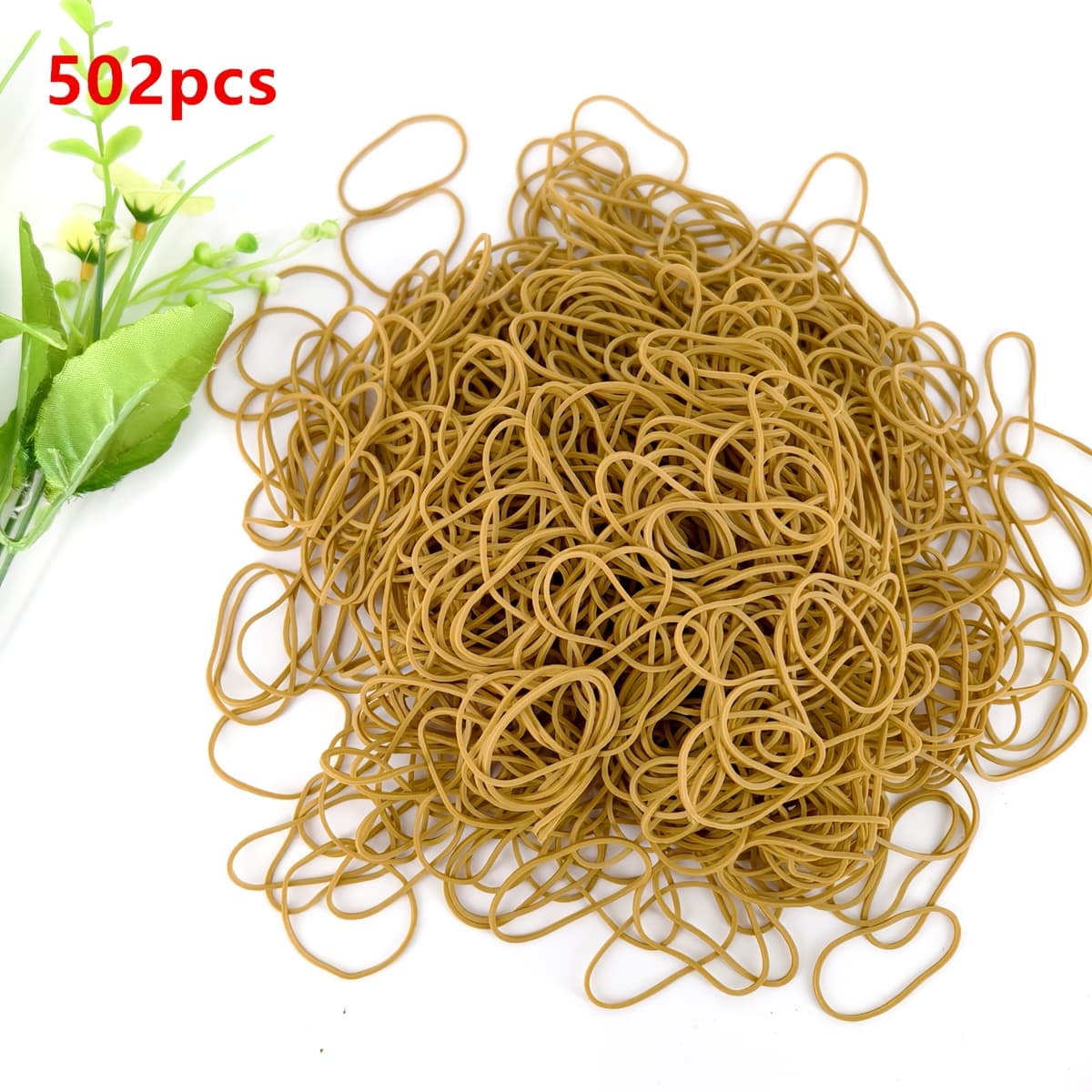 TEMU 502pcs/1039pcs/2029pcs, 4300pcs/3150pcs Original Color Rubber Bands, High Elastic Rubber Bands, Can Stretch Times , 3.5cm Diameter, Binding Rubber Rings Suitable For Office