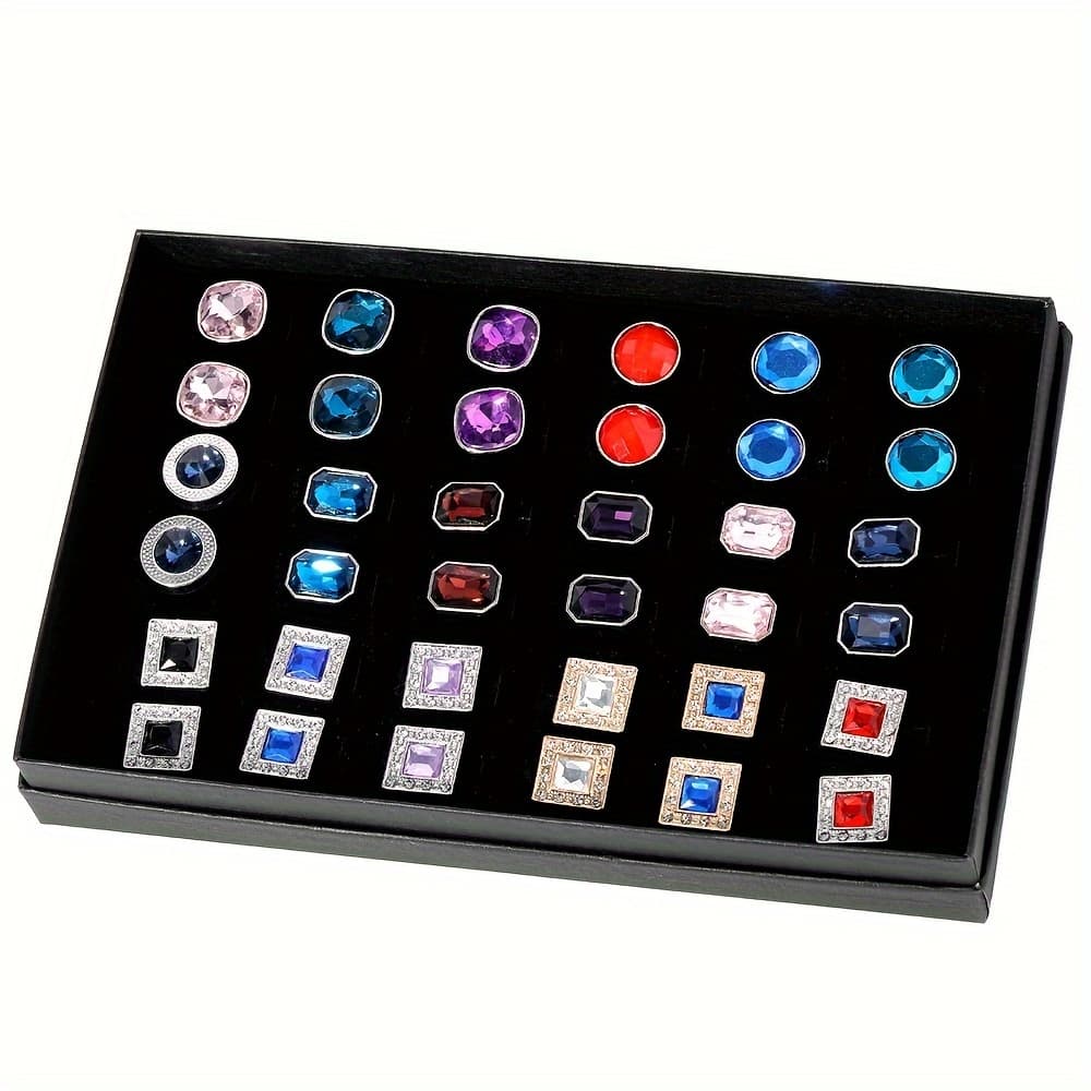 TEMU 18pairs Men's Alloy Cufflinks, Men's Suit Shirt Buttons, Father's Day Gifts, Wedding Parties, Meetings, Formal Decorations