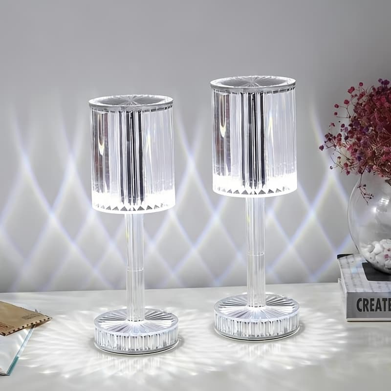 TEMU 16-color Usb-powered Decorative Ornament, Romantic Mesh Table Lamp Bedside Ambiance Light For Bedrooms Living Room Decorative Desk Lamp, Desktop Decorative Ambient Light Gift Idea.