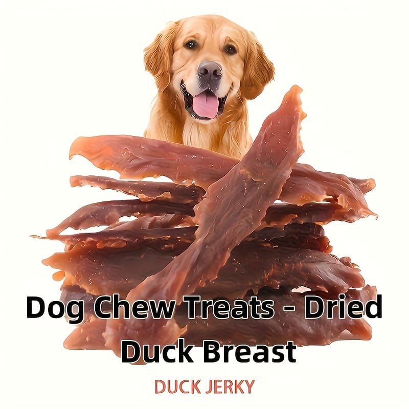 TEMU Duck Jerky Bites Without Grain - Tender And Training Snacks For Dogs Of All Ages, Low-calorie Treats, High-protein Chews For Strong Chewers