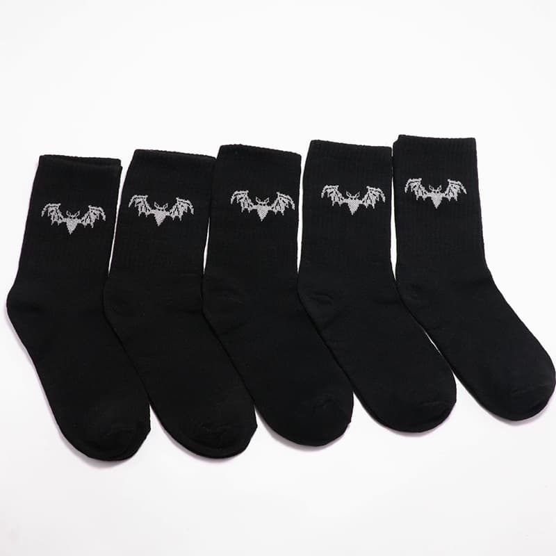TEMU 5 Pairs Minimalist Versatile Individual Long Socks Summer Anti-odor Sweat-absorbing Breathable Women's Mid-calf Socks