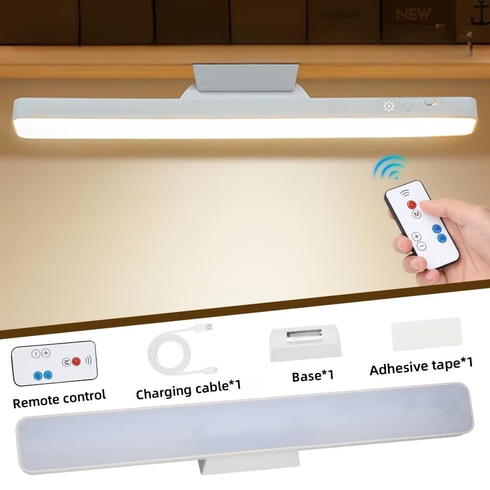 TEMU Led Table Lamp Hanging Usb Rechargeable Desk Lamp 3 Color Reading Light Dimmable Cabinet Closet Wardrobe Night Light