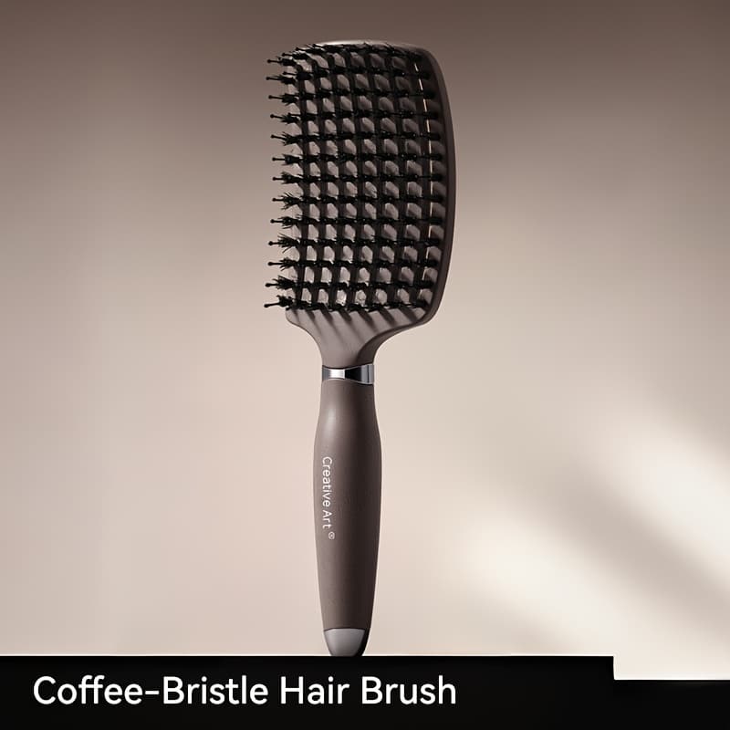 TEMU 1pc Detangling Brush With Vented Design - Detangler For Women, Men & Kids, Suitable For Long, Thick, Thin, Curly, Straight & Hair, Ideal For Fast Drying & Styling Massage