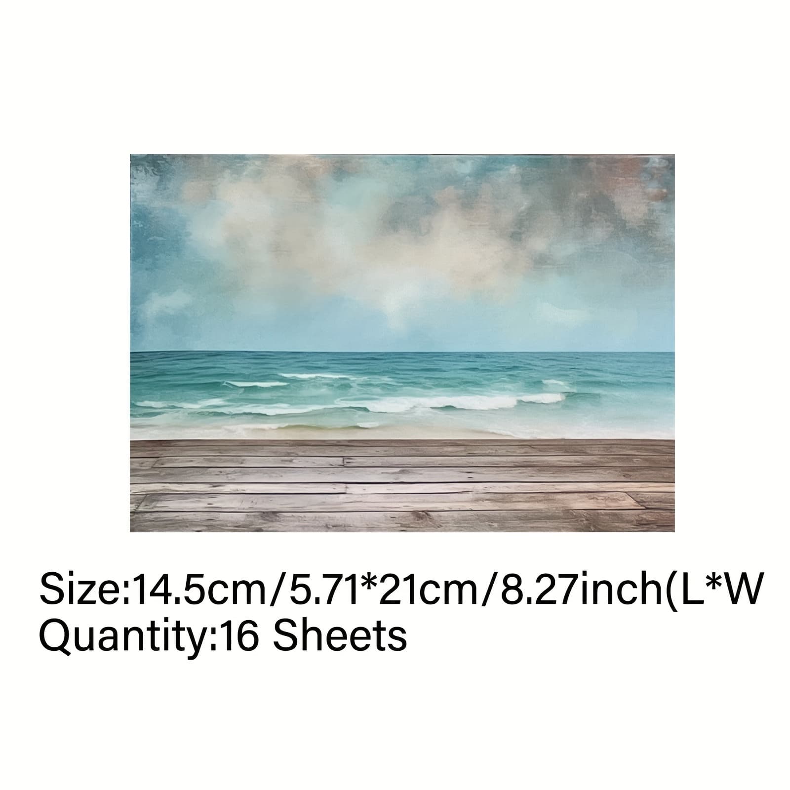 TEMU Vigus16 Features A Diary Magazine With A Blend Of Seaside Sky Designs, In A5 Size Using Handmade Paper