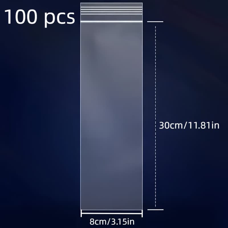 TEMU 100pcs 3.15" X " Bags - Transparent Poly Storage Pouches For Jewelry, Beads, Screws & Small Items, Storage Bags