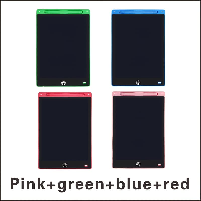TEMU 4 Pack 8.5 Inch Lcd Writing Tablet, Colorful Doodle Board, Reusable Electronic Drawing Pad, Toys For 3 4 5 6 Year Old Boys Girls, Portable Gift For Travel
