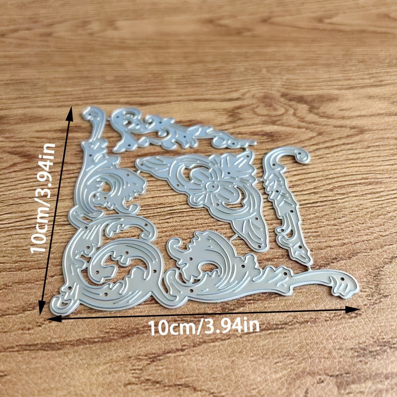 TEMU 1pc Floral Metal Die For Cutting, Ideal For Scrapbooking And Embossing Stencils, Perfect For Crafting Handmade Greeting Cards And Gift Cards
