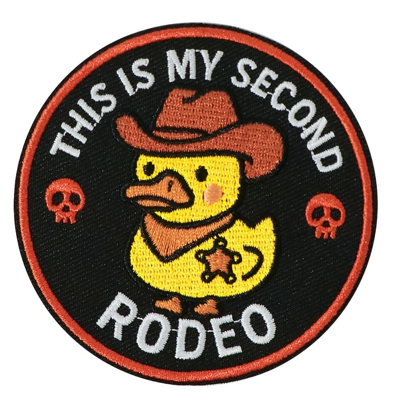 TEMU 1pc Cute Little Cowboy Embroidered Patch, Featuring The Humorous Slang " , " A Cowboy Hat Badge Patch Perfect For Jackets, Bags, And Hats. Ideal For Western Enthusiasts And Lovers Of Accessories.