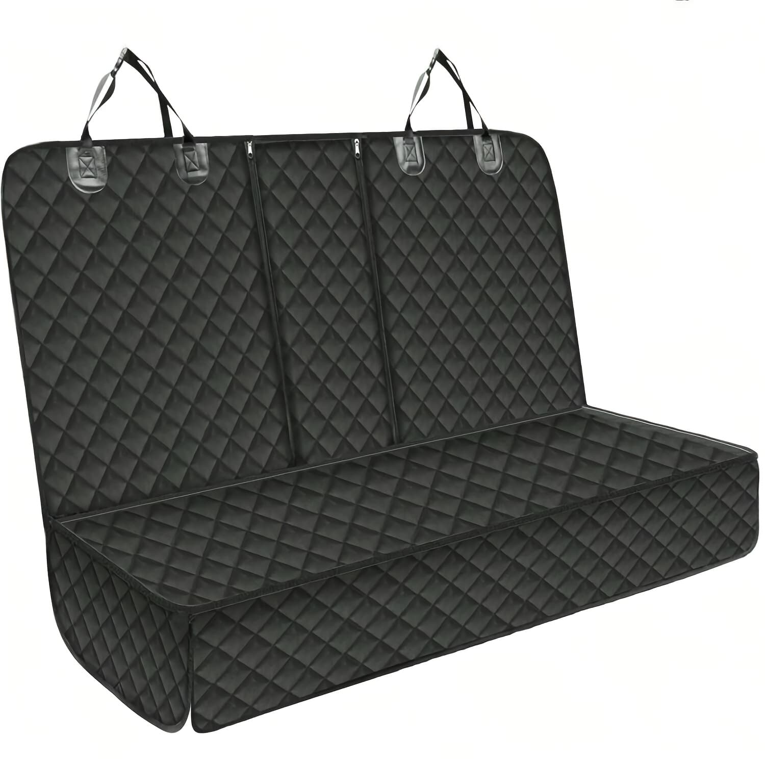 TEMU Seat Cover Suitable For Rear Dog Seat Cover Durable Scratch-resistant And Anti-slip, Protecting Pet Fur And Mud Washable Rear Dog Cover Compatible With Car Armrests