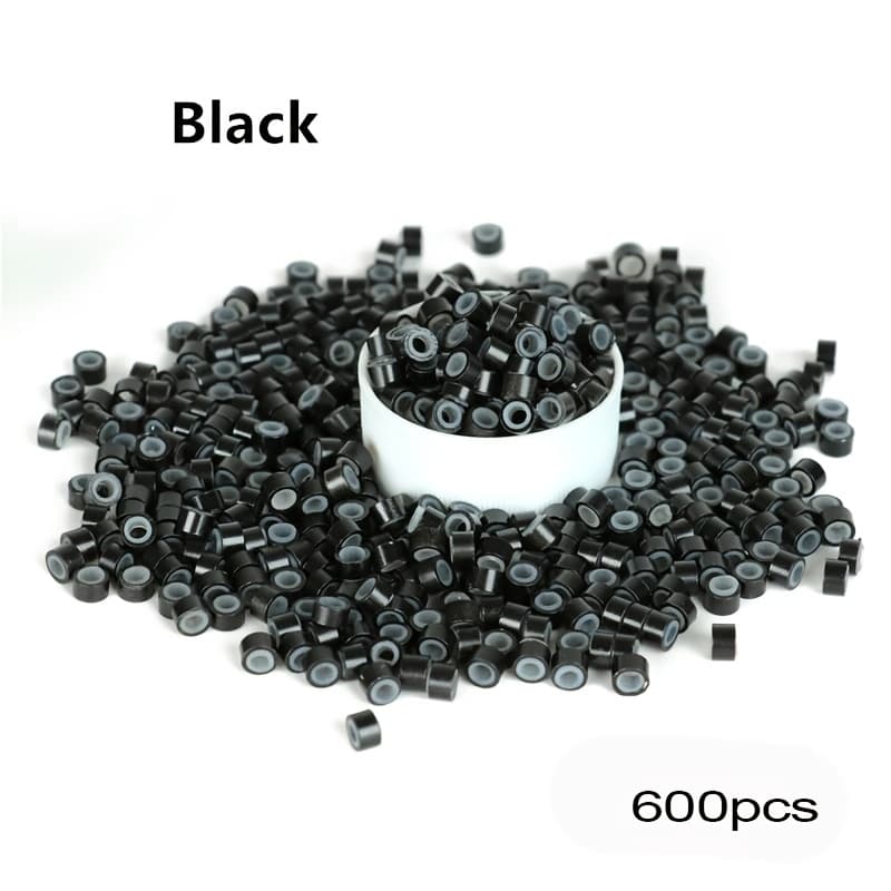 TEMU 600pcs Rings Links Beads | 5mm Lined Beads For Extensions, Multi-colored
