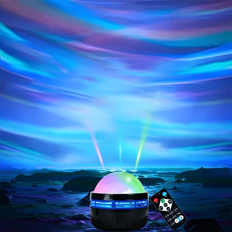 TEMU Ocean Wave Projector With 14 Effects Of Lights For Game Rooms, Parties, Led Lights Projector For Bedroom Room Home Decorations, Christmas New Year Gifts, Remote Control, Usb Powered