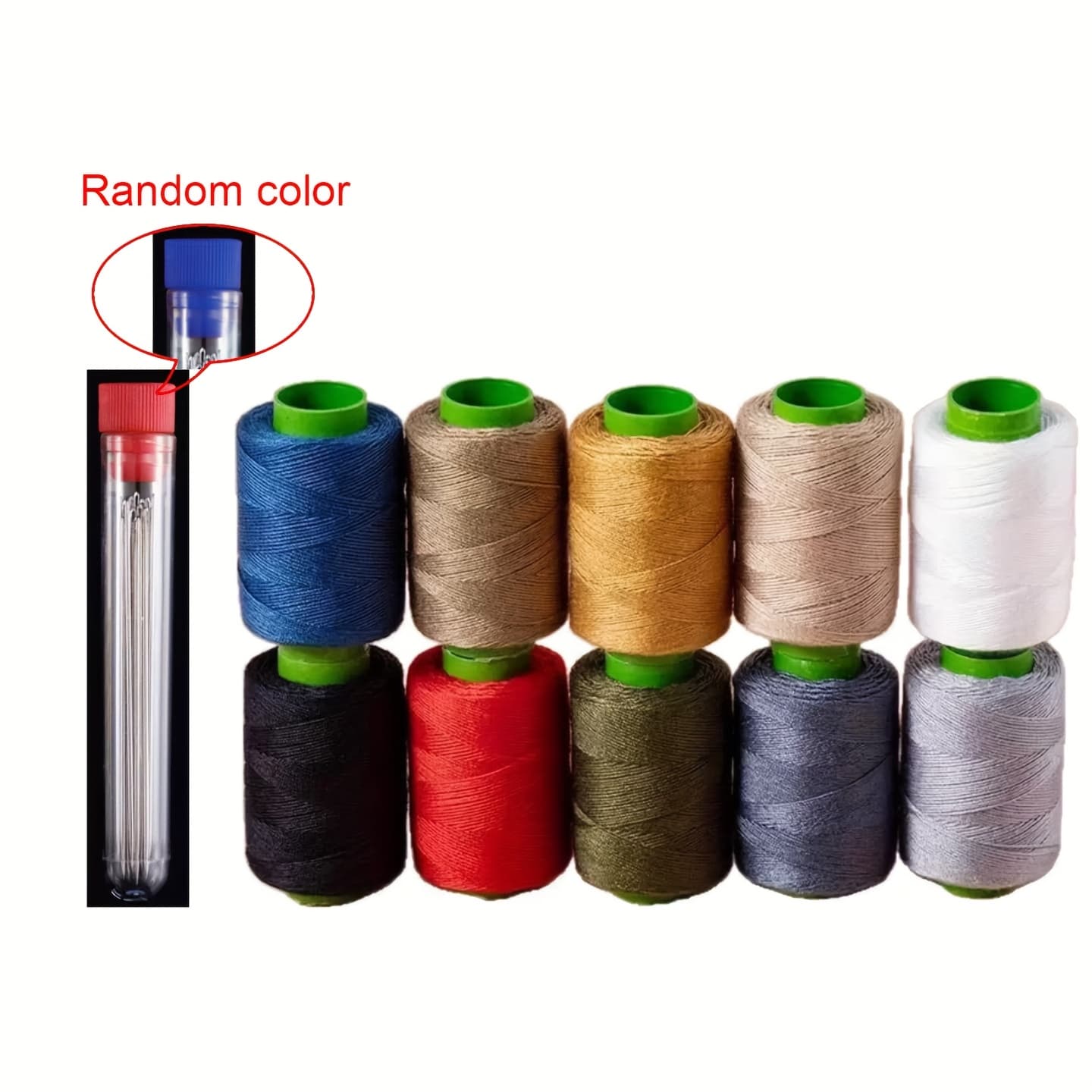 TEMU 195 Countries Have Universal 10 Color Denim Thick Thread And 3 Strand Thick Clothing Repair Thread, Suitable For Repairing Jeans, Blankets, Backpacks, Clothes, Etc