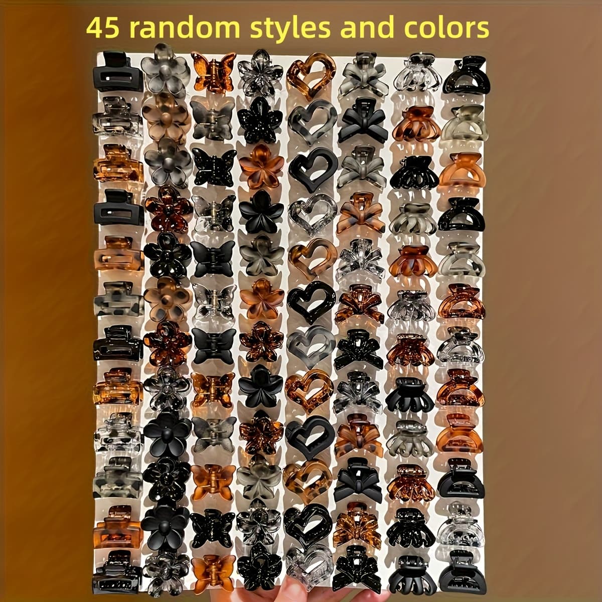 TEMU Random 16/32/45pcs Women's Fashionable , Flower, And Hair Clips, In Multiple Colors, Suitable For Daily Use And Gifting, A Back-to-school Essential