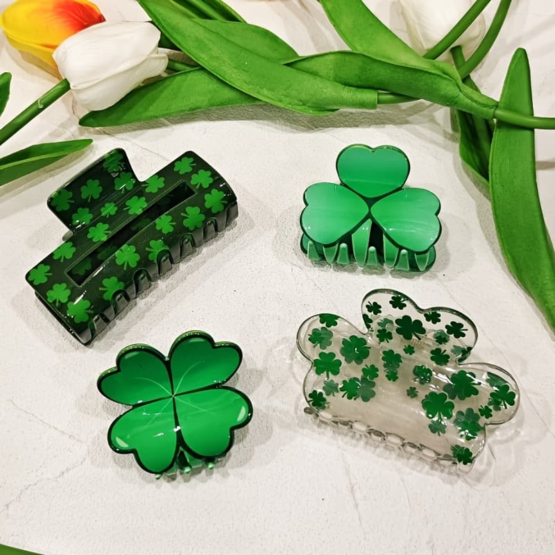 TEMU 4pcs Of 's Day Series Hair Clips For Women' Parties, Accessories, Holiday Gifts