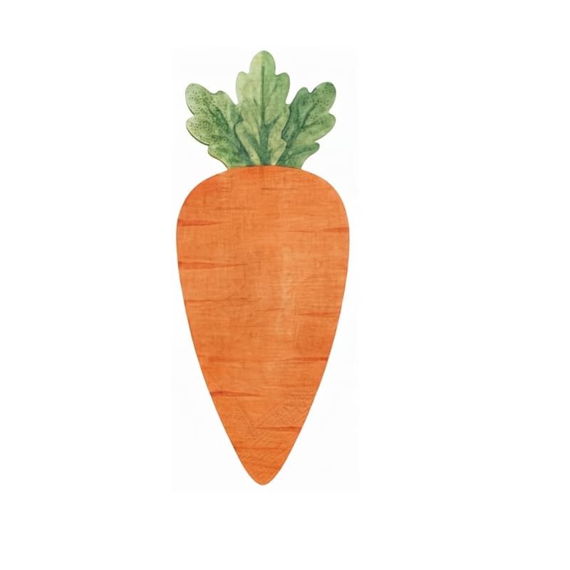 TEMU 16pcs Easter Disposable Napkins, Carrot Napkin Decorations For Easter Party Decor Paper Napkins Bunny Theme Birthday Party Supplies Cute Pastel Table Decor