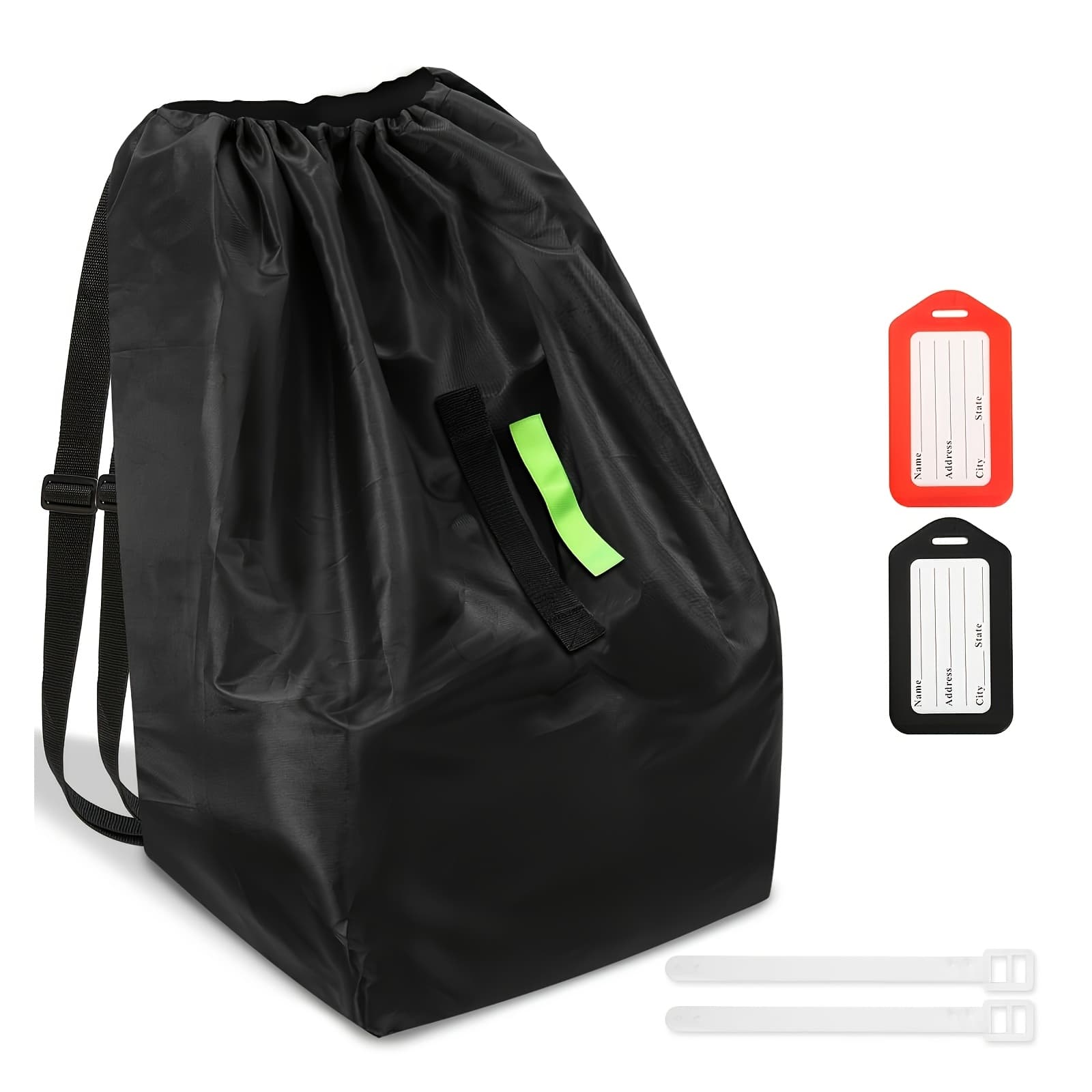 TEMU Car Seat Bags For Airplane Travel, Durable Carseat Cover For Air Travel Car Seat Travel Bag With Shoulder Straps