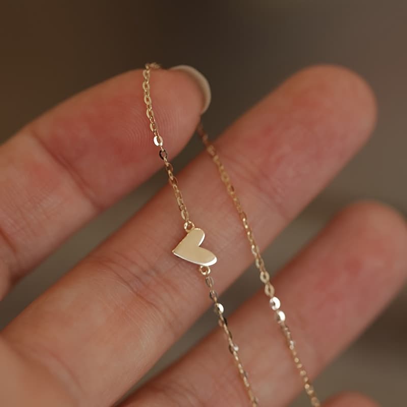 TEMU 925 Silver Mini Gradient Small Heart Anklet For Women, Featuring A And , Elegant And Minimalistic, With A Smooth Heart Shape Cute And Commuting, Exuding And Fashionable Fresh Aesthetic