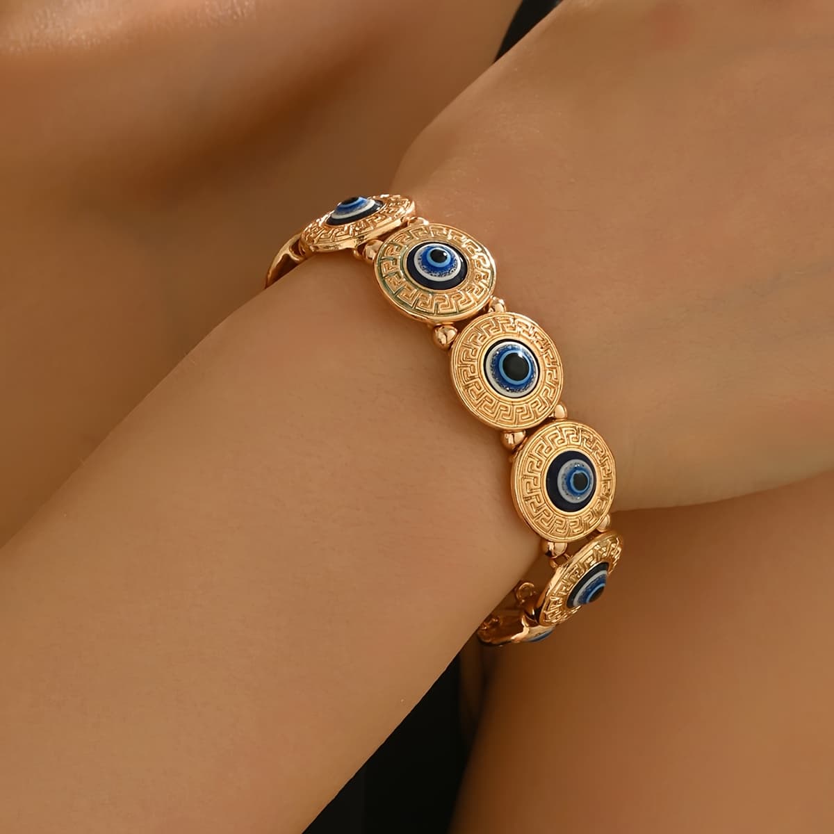 TEMU Fashion Evil Eye Stretch Bracelet