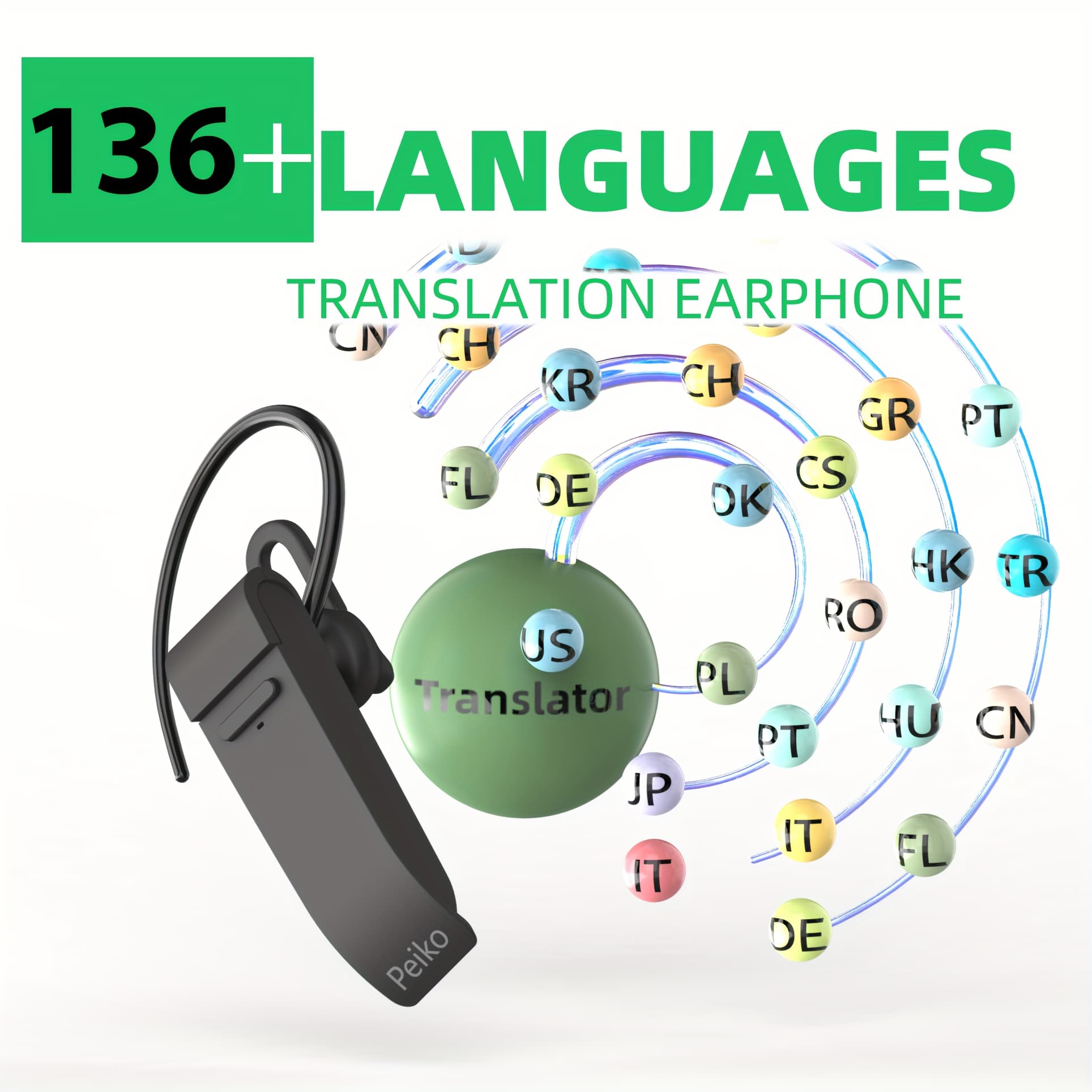 TEMU Versatile Translation Earphones For Voice Interpretation In 136 Languages
