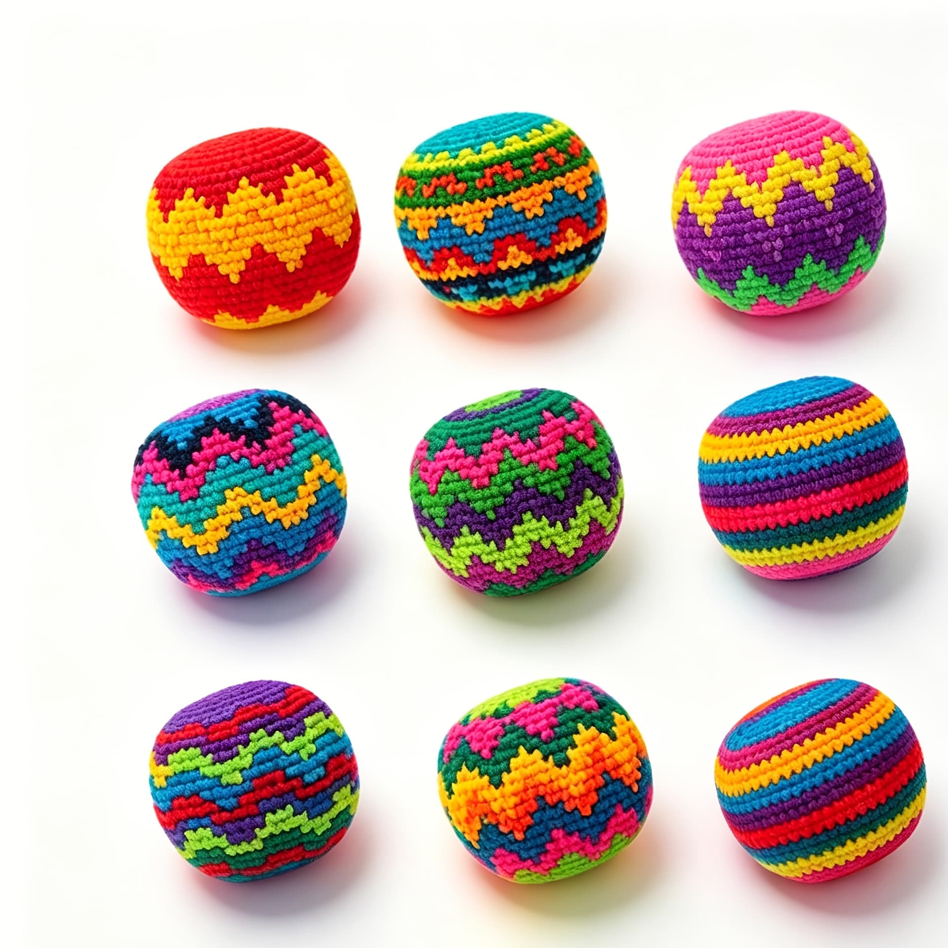 TEMU Hand-woven Ball Tossing And Catching Set, Ideal For Beginners - Upgraded Soft Fabric Pouch, 2 Or 4pcs In Random Colors, Suitable For Training, Practice, Parties, Festivals And