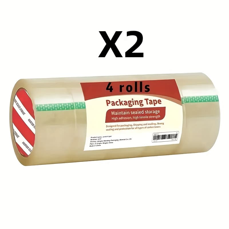 TEMU Of Cost-effective Clear Adhesive, 76 Yards Per Roll, Clear Packaging Tape For Office, Home And School Transportation